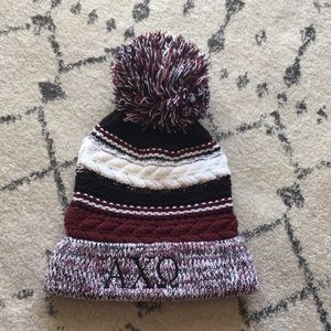 AXO, Alpha Chi Omega beanie, stocking hat